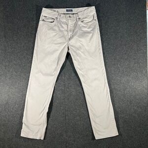 Polo Ralph Lauren Chino Pants Mens 37x30 Gray Sullivan Slim Stretch Casual Twill